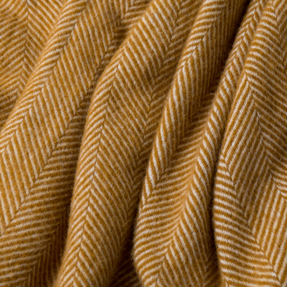 Herringbone Pure Wool Throw