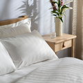 400 Thread Count Cotton Dobby Stripe Duvet Cover - styled bedroom