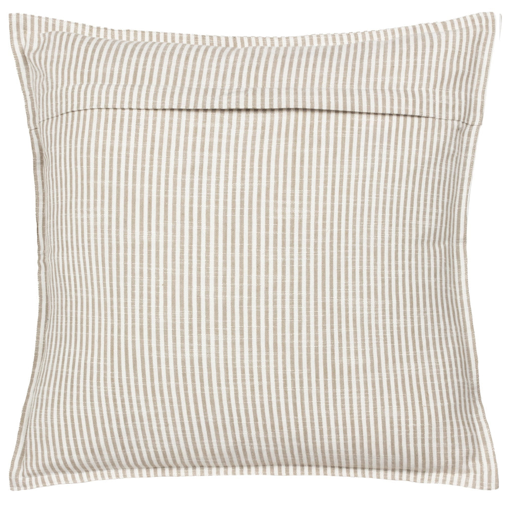 Truro Stripe Reversible Feather Filled Cushion Natural by Yard