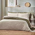 Waffle Textured 100% Cotton Duvet Cover Set Linen - King Size by Yard