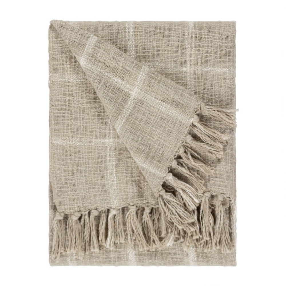 Beni Throw — Stone/Natural by Yard