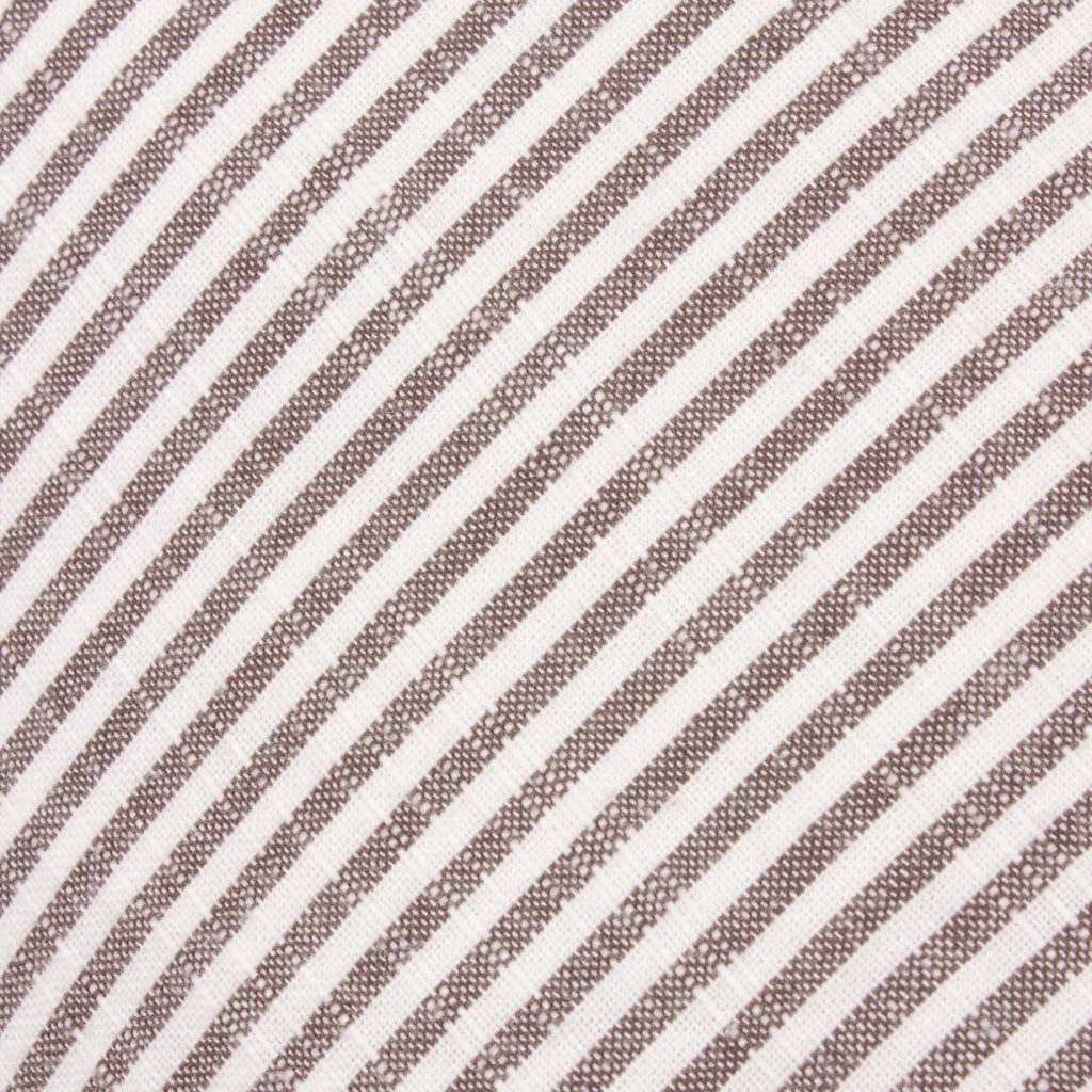 Truro Striped Cotton Cushion Chocolate by Yard