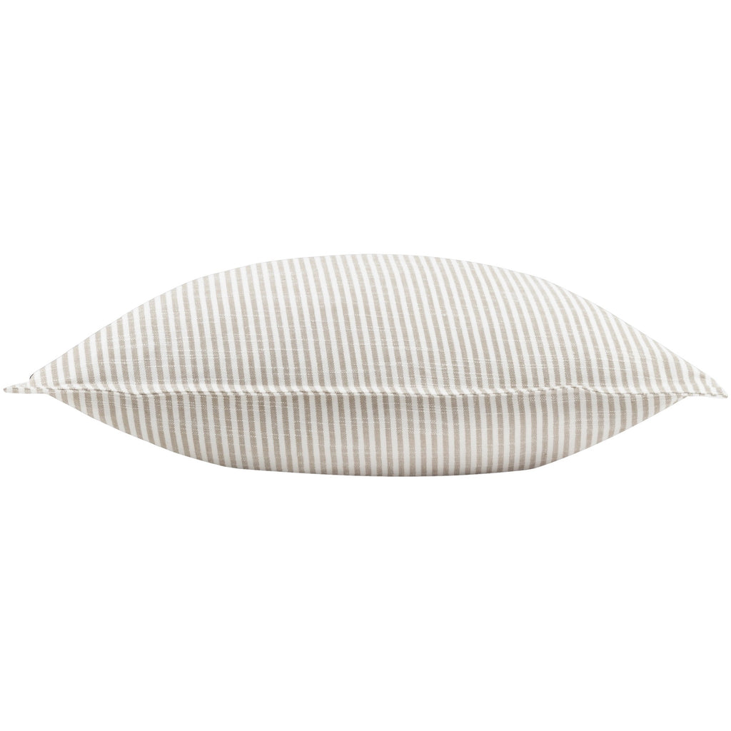 Truro Stripe Reversible Feather Filled Cushion Natural by Yard
