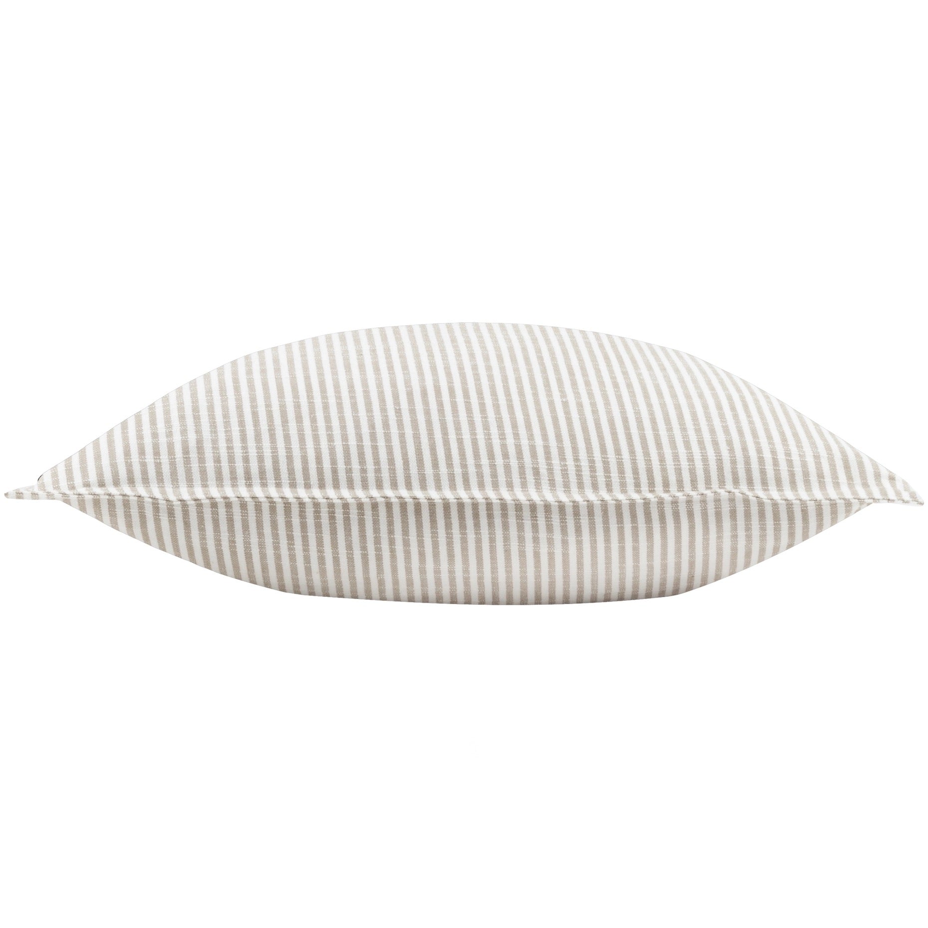 Truro Stripe Reversible Feather Filled Cushion Natural by Yard