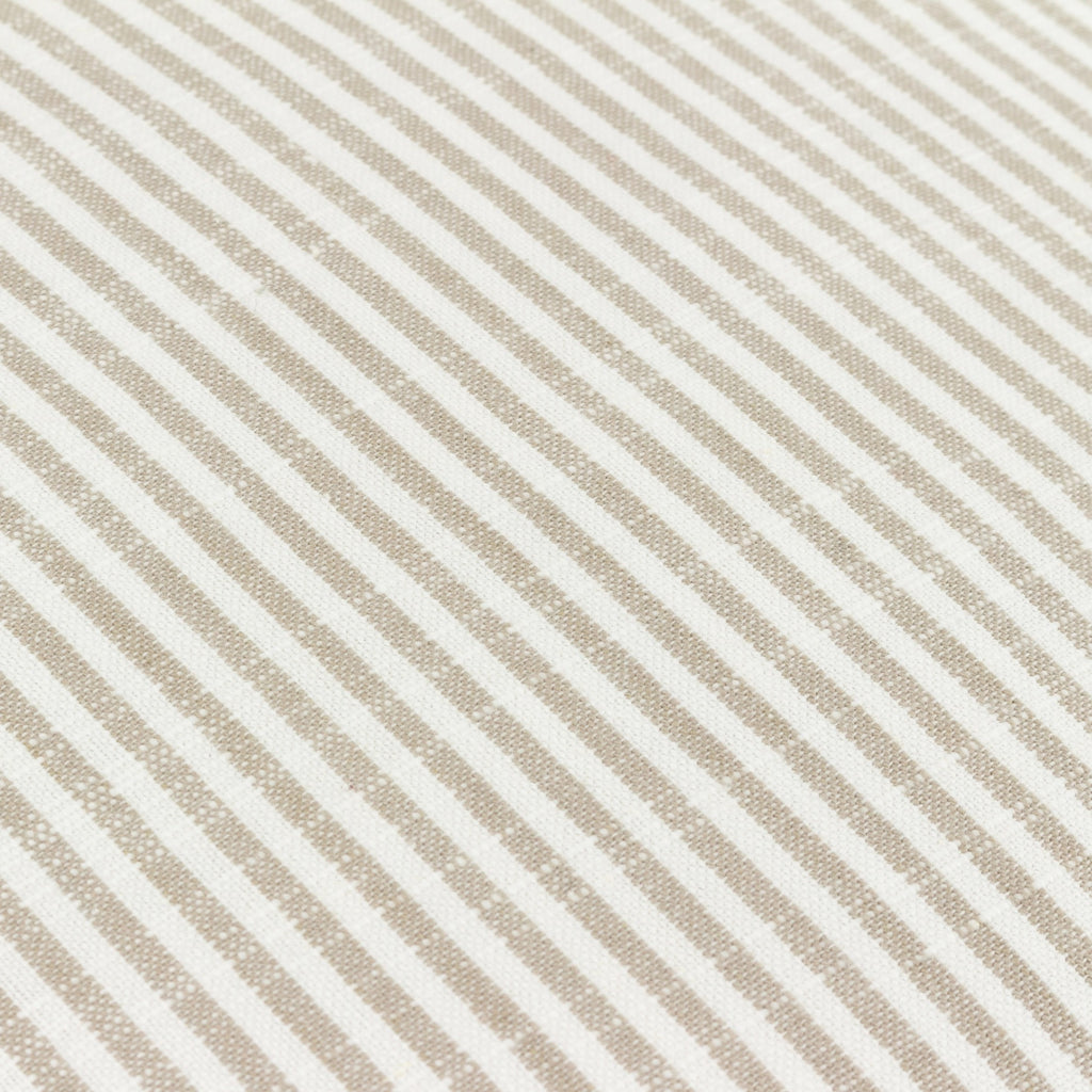 Truro Stripe Reversible Feather Filled Cushion Natural by Yard