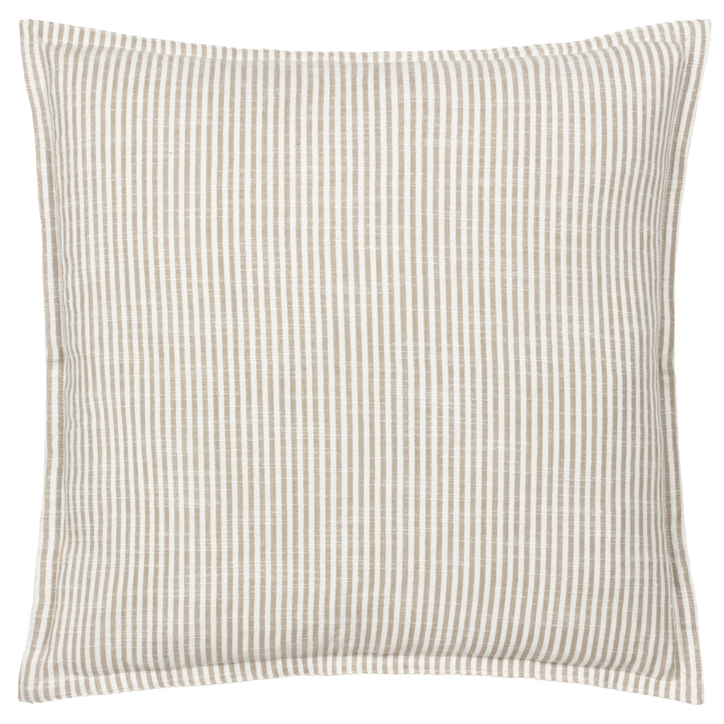 Truro Stripe Reversible Feather Filled Cushion Natural by Yard