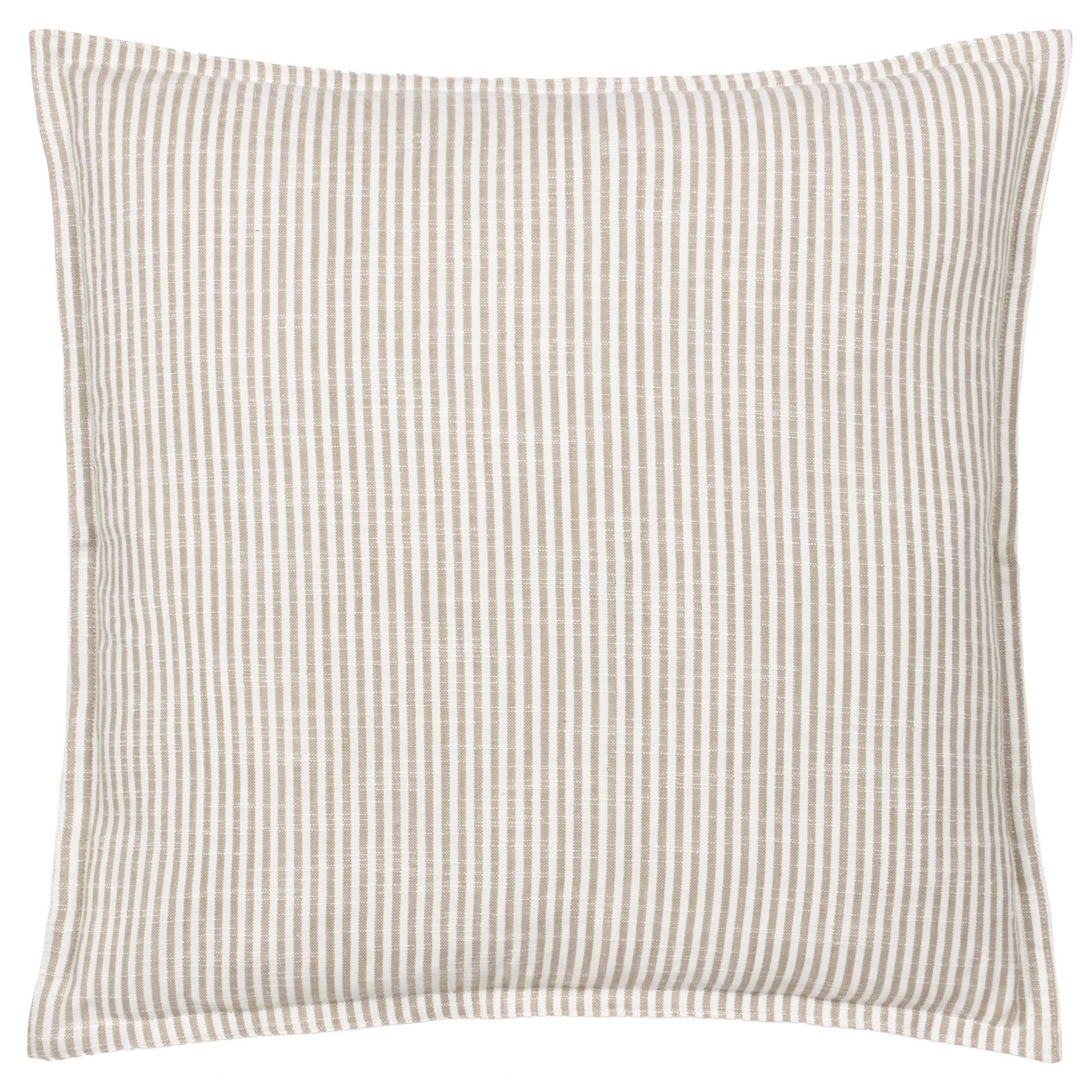 Truro Stripe Reversible Feather Filled Cushion Natural by Yard
