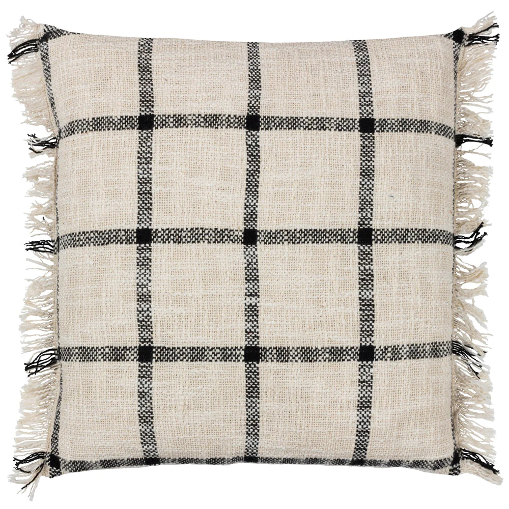 Beni Cushion Natural/Black by Yard