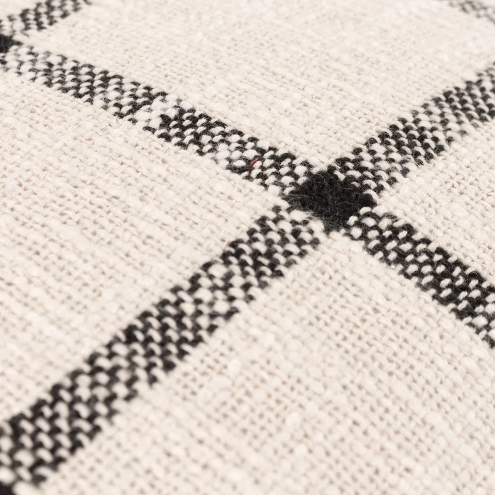 Beni Cushion Natural/Black by Yard