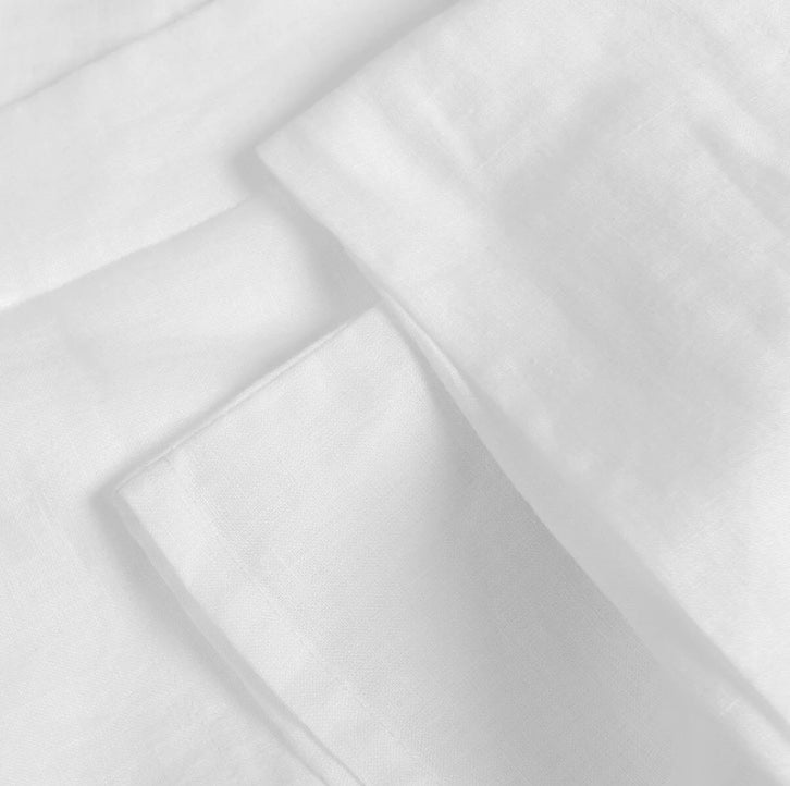 French Linen Housewife Pillowcase Pair