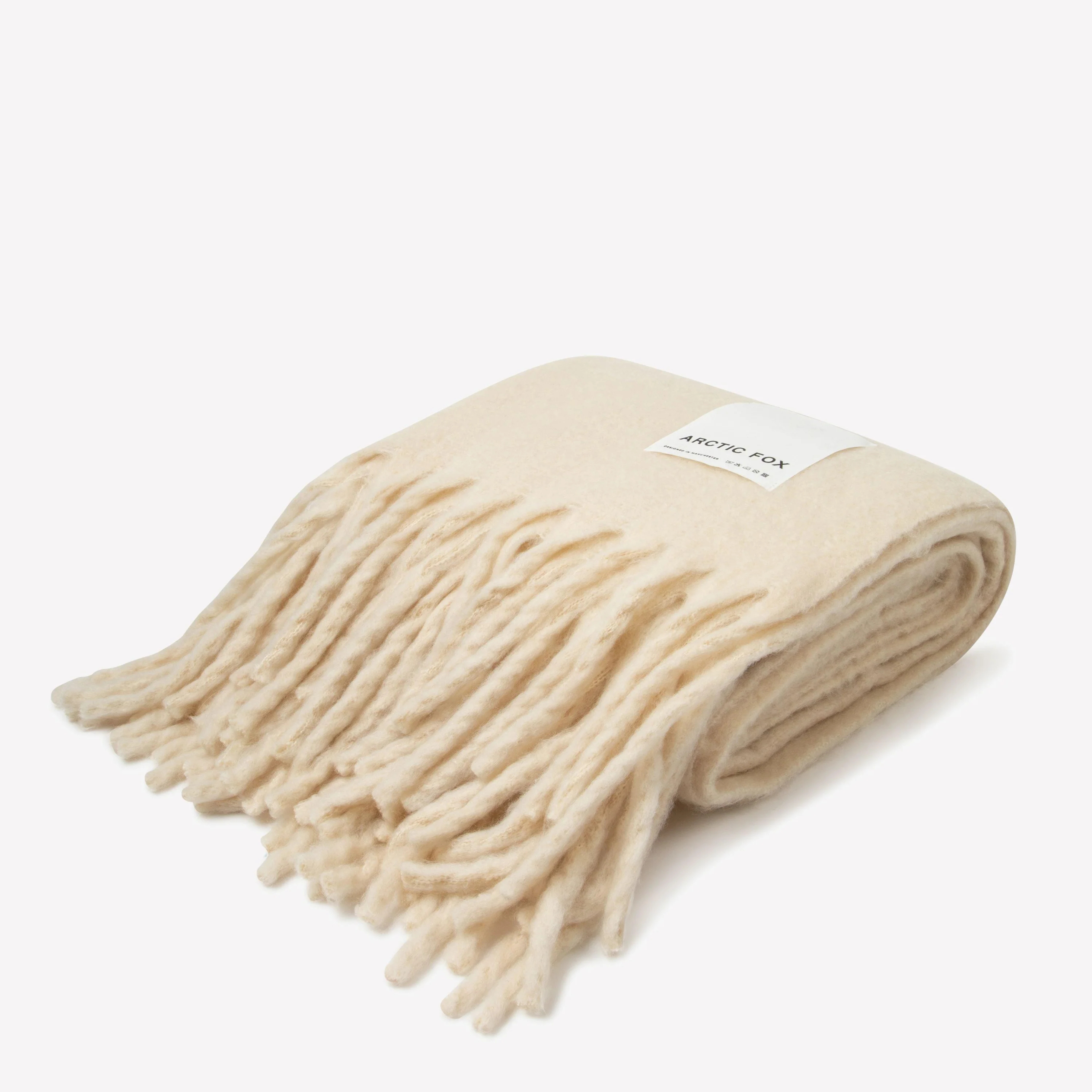 The Reykjavik Throw - 100% Recycled - Pebble Beige by Arctic Fox