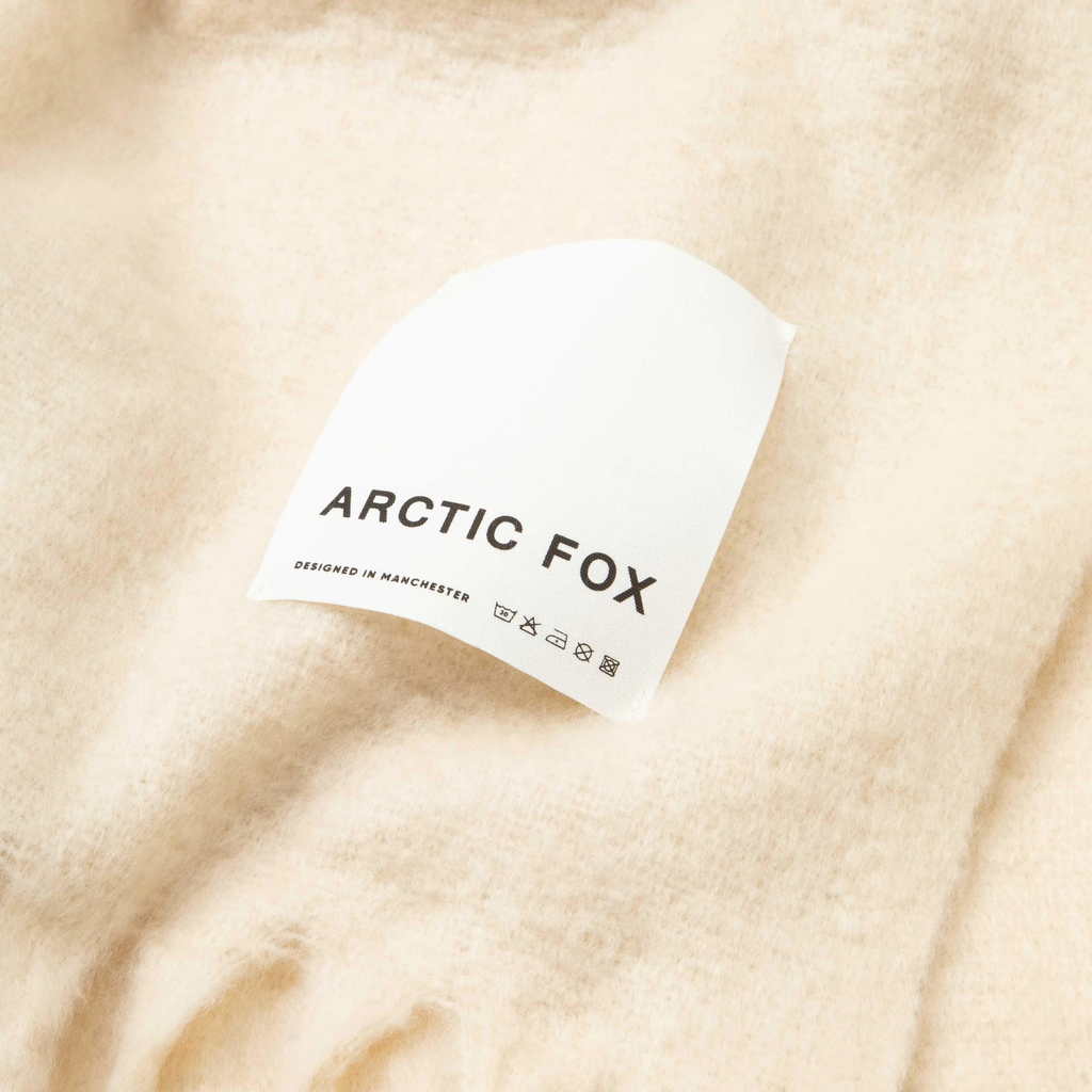 The Reykjavik Throw - 100% Recycled - Pebble Beige by Arctic Fox