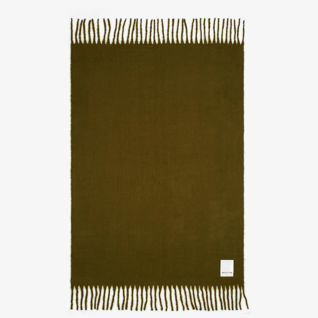 The Reykjavik Throw - 100% Recycled - Sea Kelp by Arctic Fox