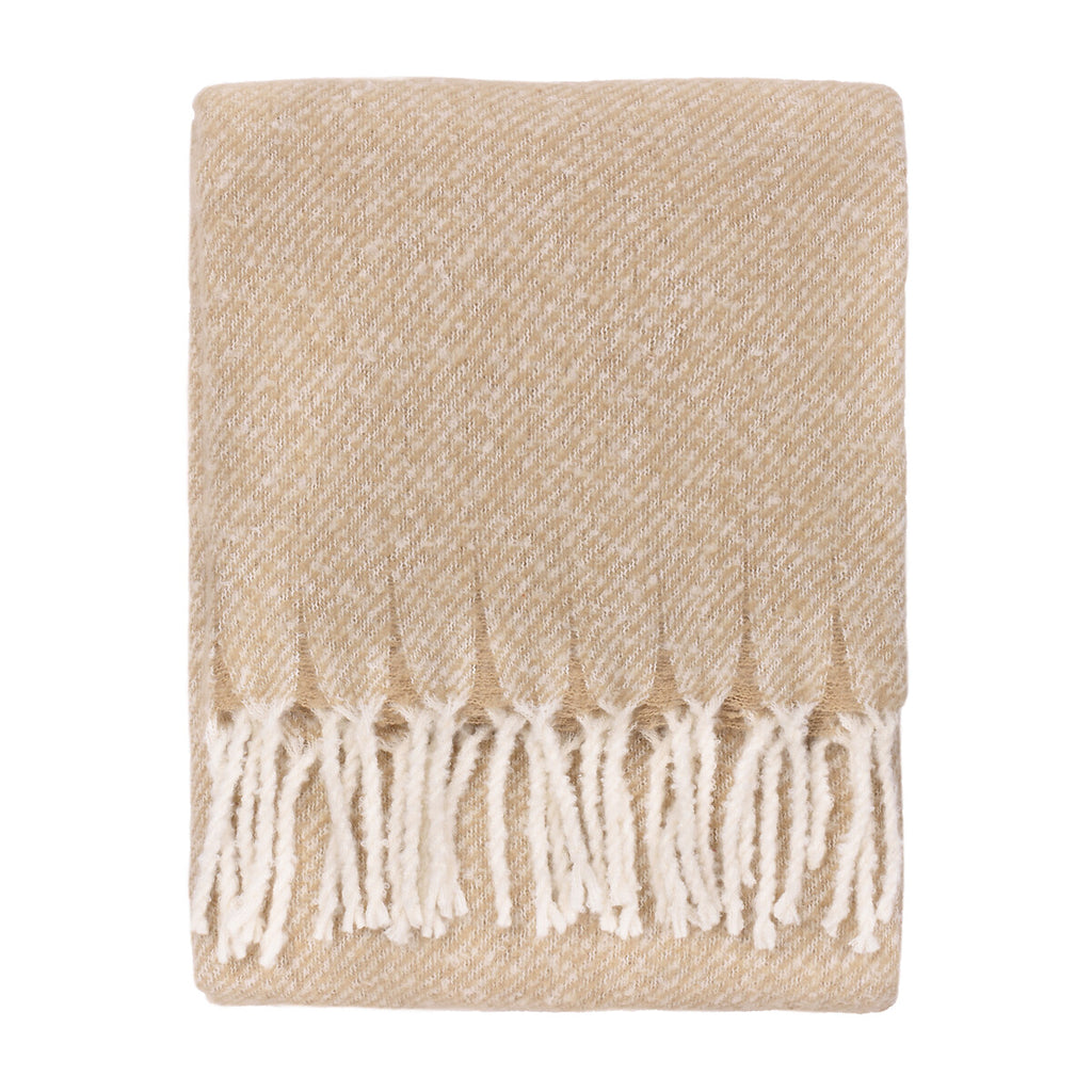 Isla Woven Tasselled Throw Natural by Wylder