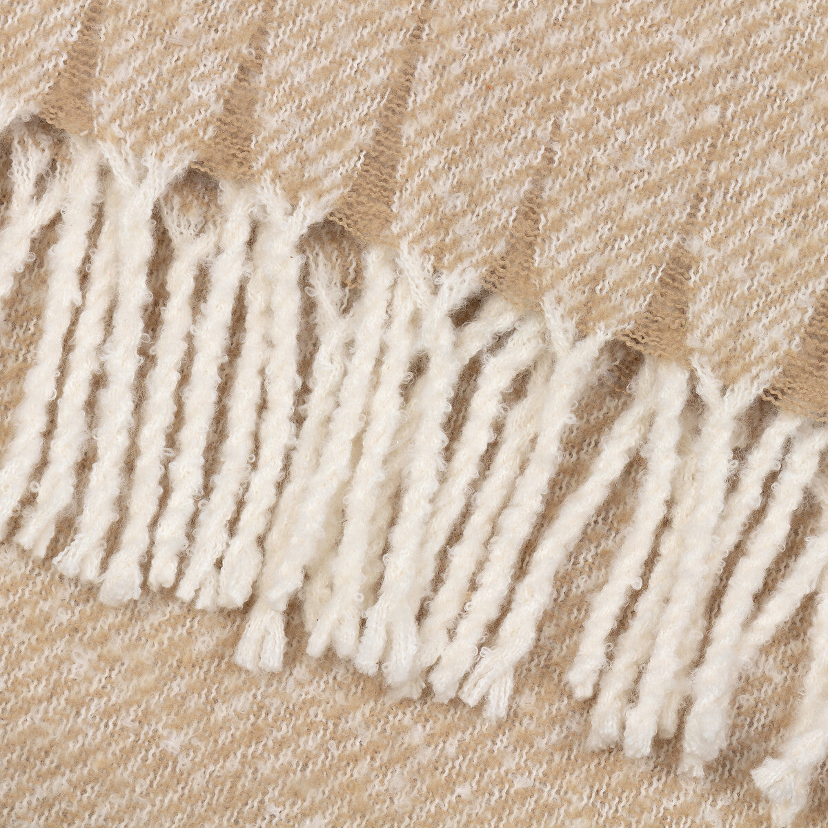 Isla Woven Tasselled Throw Natural by Wylder
