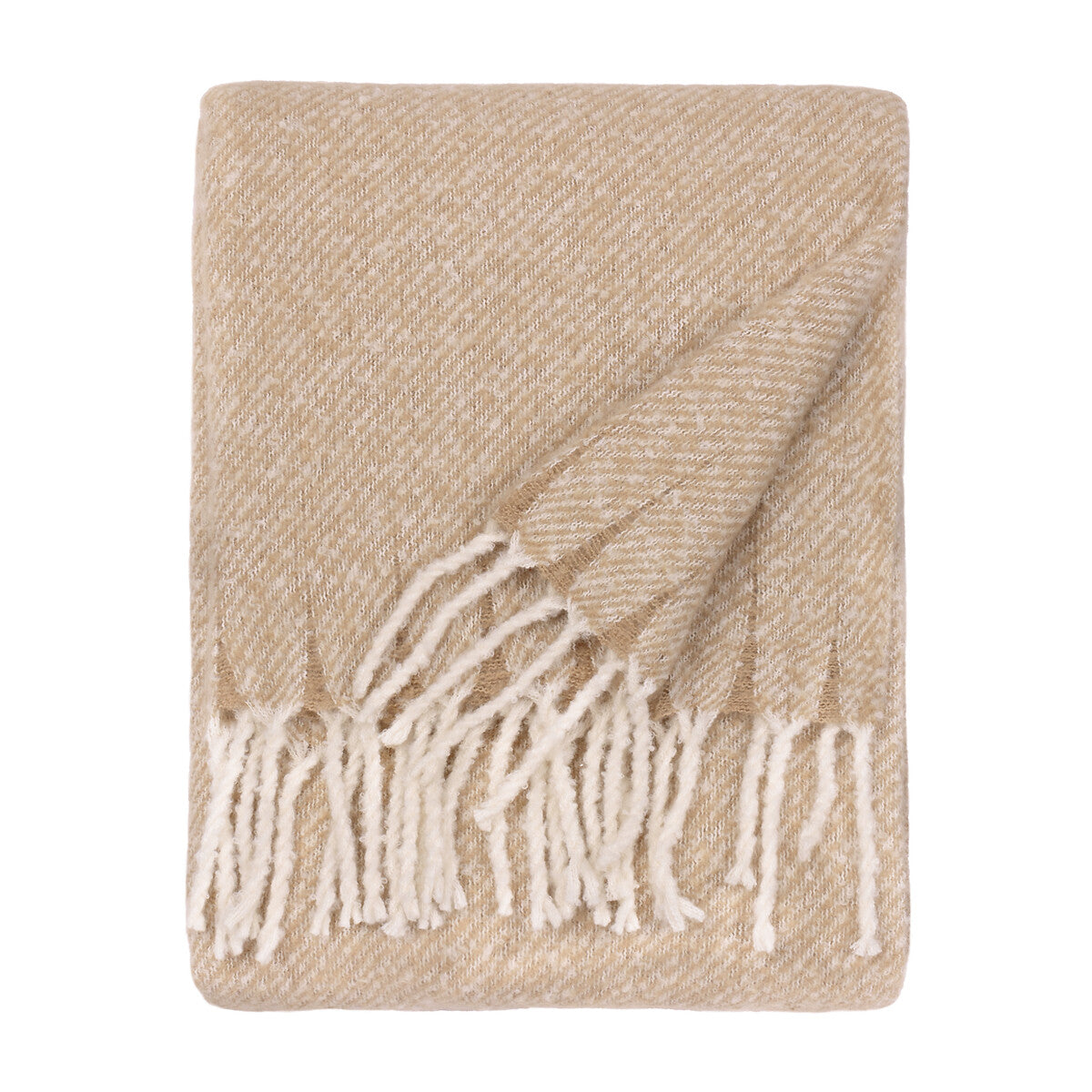 Isla Woven Tasselled Throw Natural by Wylder